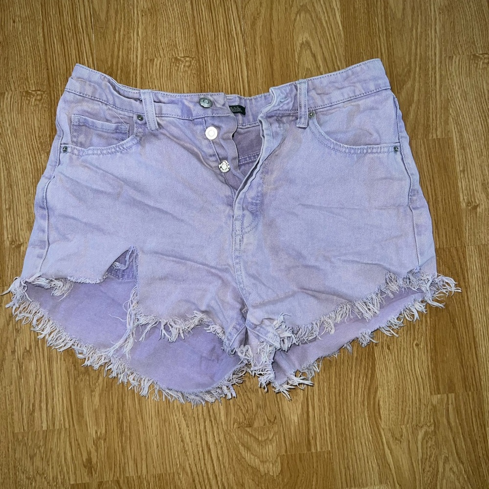Wild Fable Light Purple Frayed Jean Shorts